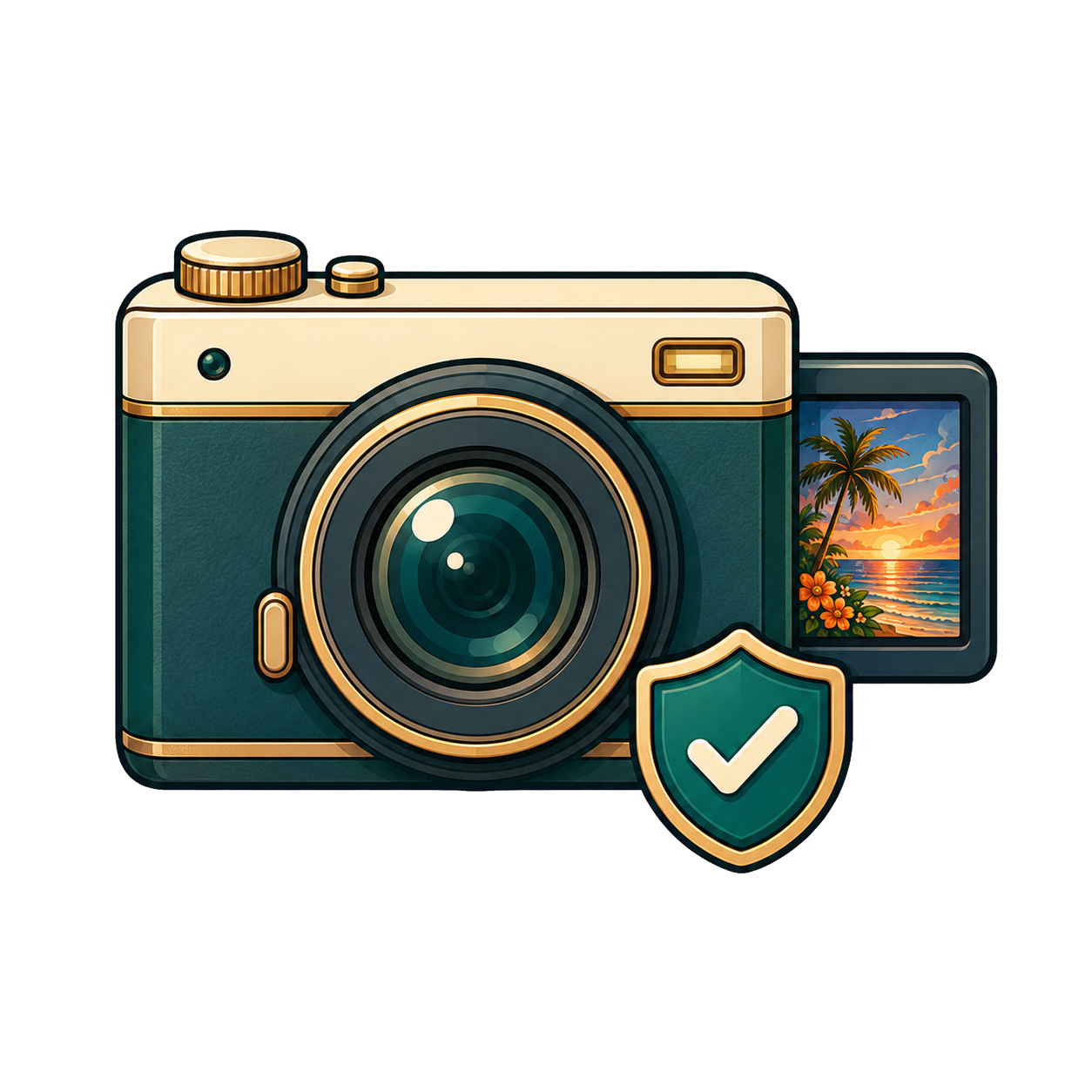 A camera representing the unchanged original file