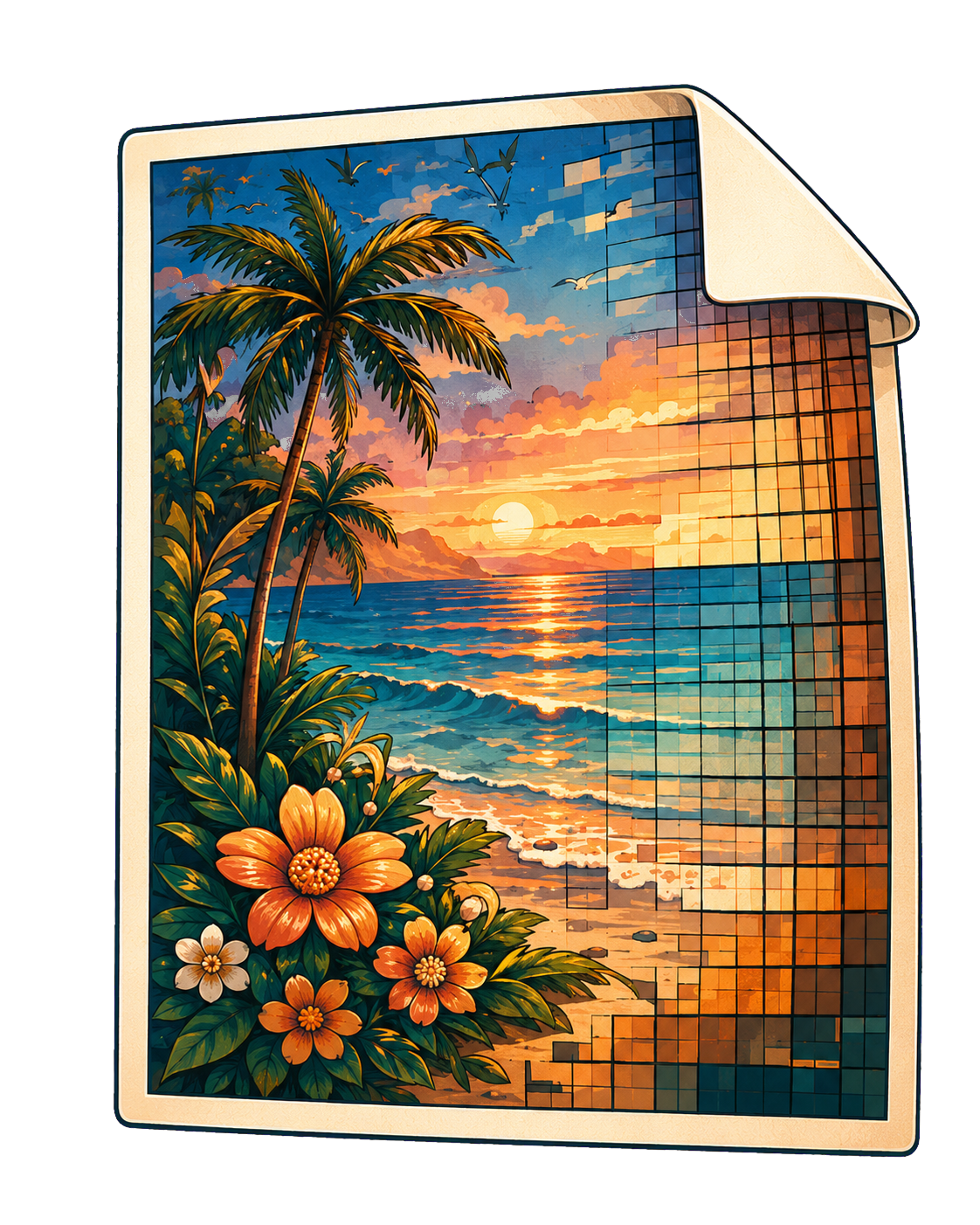 A tropical photo file revealing the structured data carried inside it