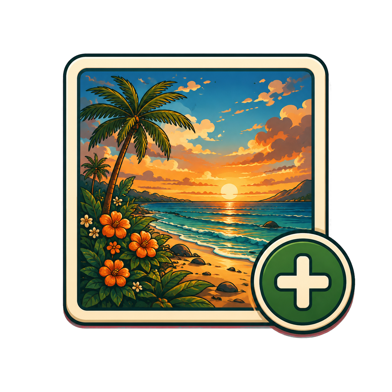 A photo with an add symbol representing choosing a local file